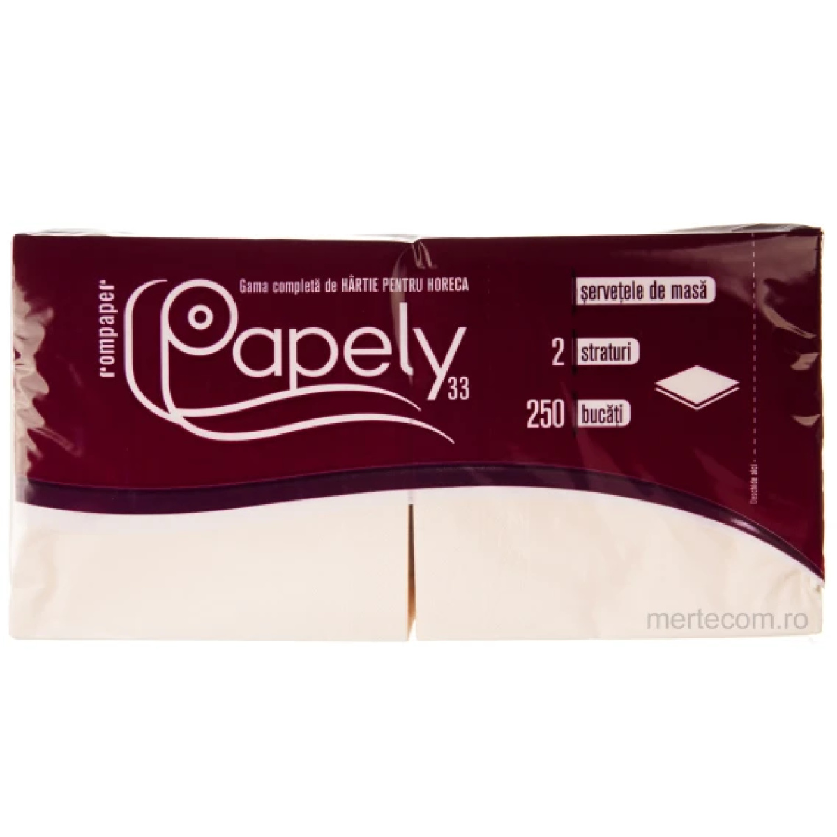 Rpp servetele 33x33 3str 200/set papely crem - imagine 1