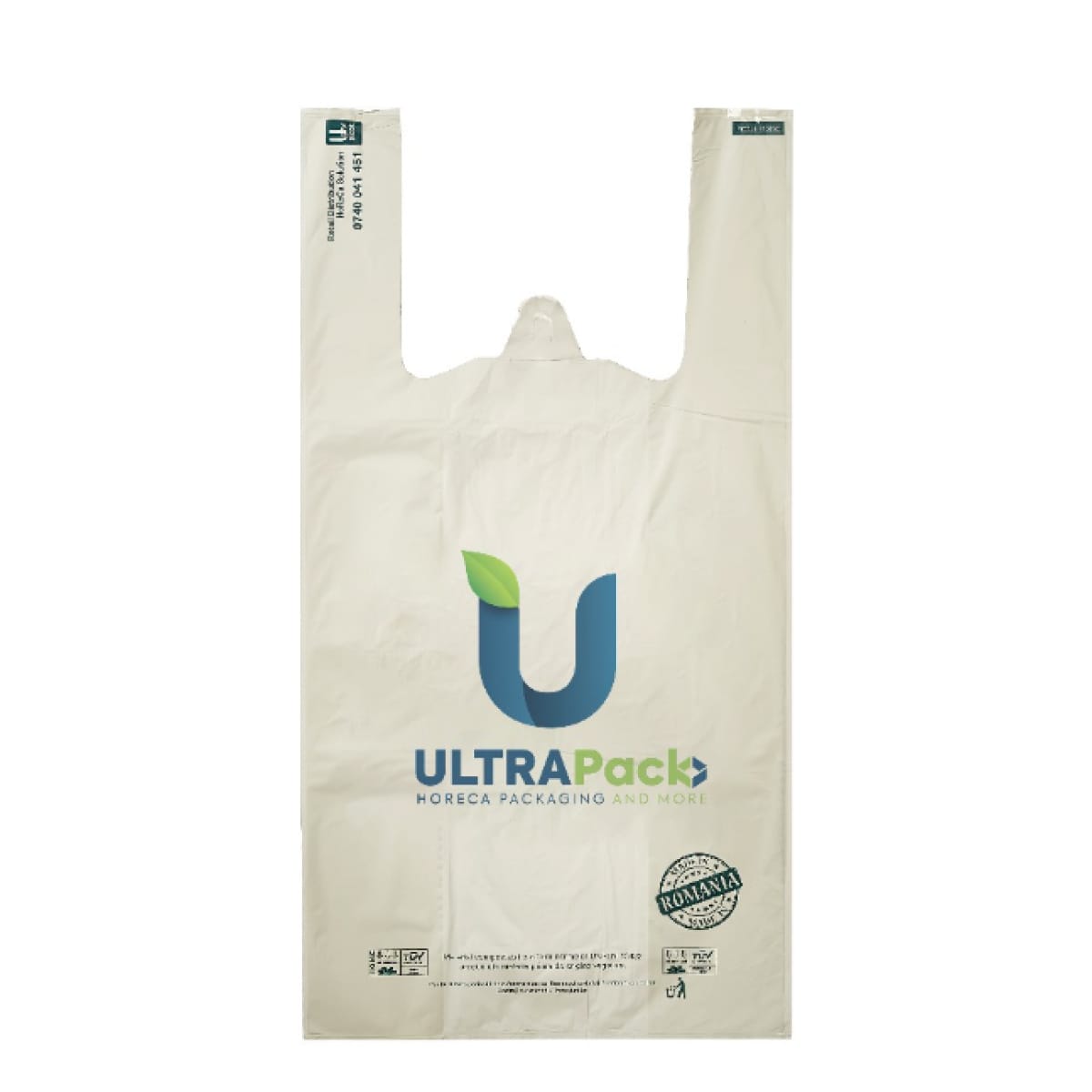 Sacosa bio "ultrapack" 28x46 5-6kg 100 buc/set - imagine 1