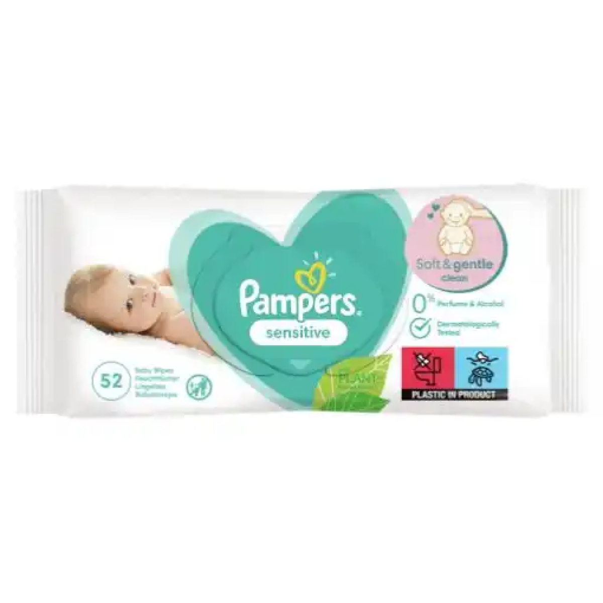 Serv. umede pampers sensitiv 52/set - imagine 1