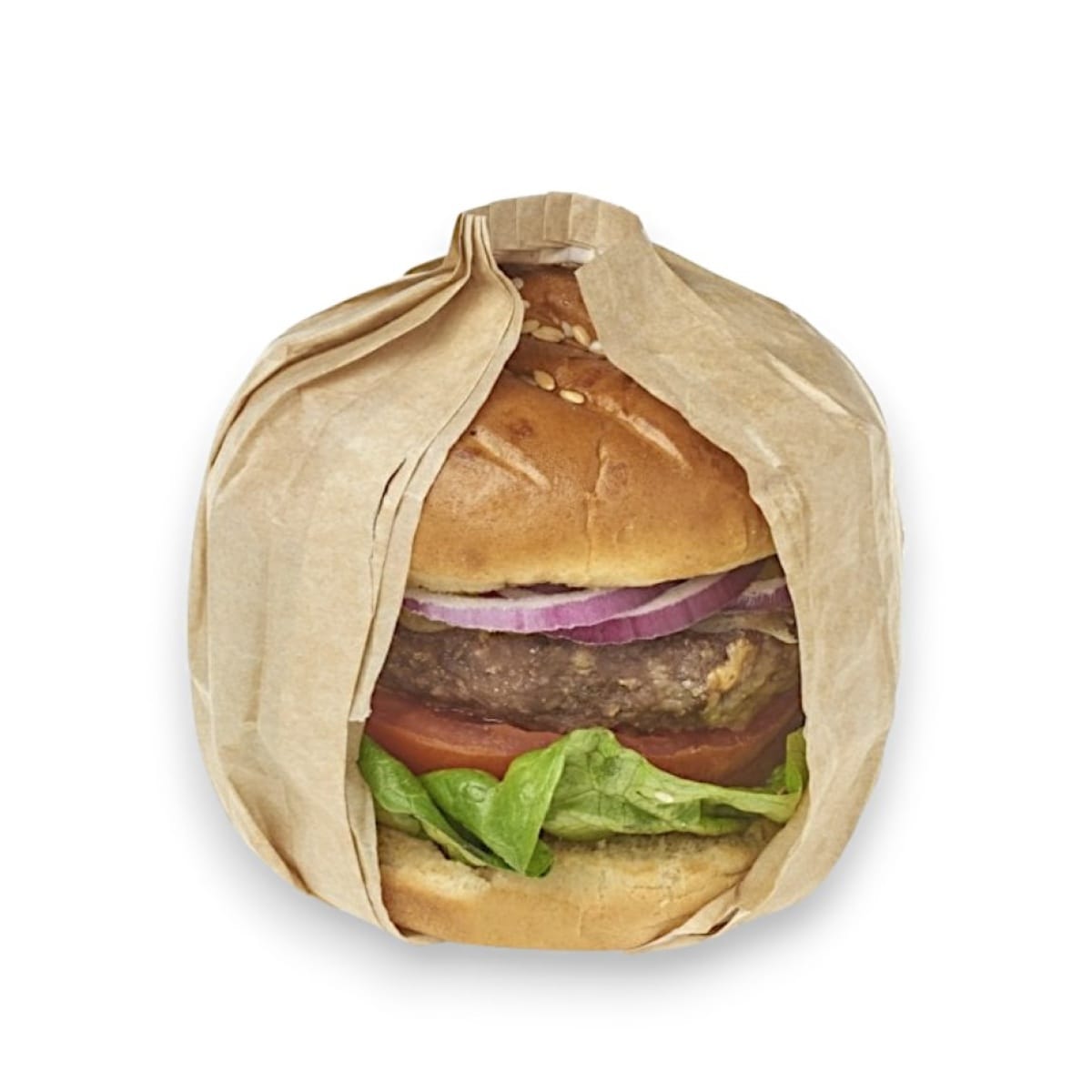 Hartie impachetat burger cu pliu natur 500/set - imagine 1