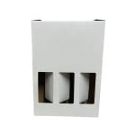 Cutie cadou 3 sticle vin cu maner 235x75x335 mm 50 buc/set alb