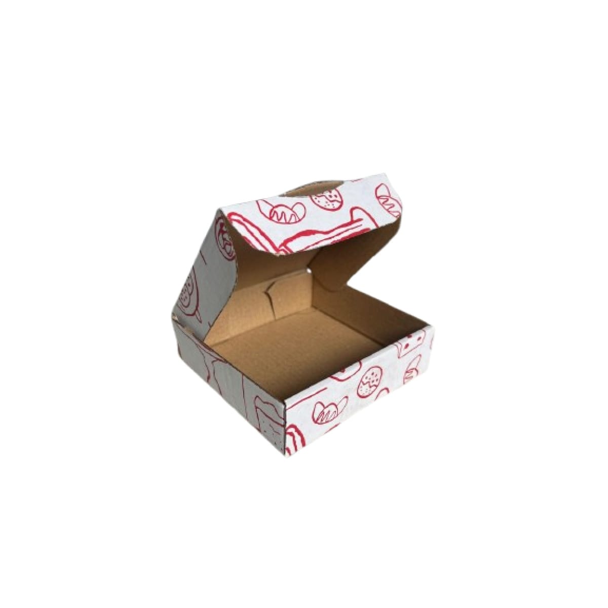 Cutie autoformare 100 buc/set alb pretiparit 100x100x30mm - imagine 2