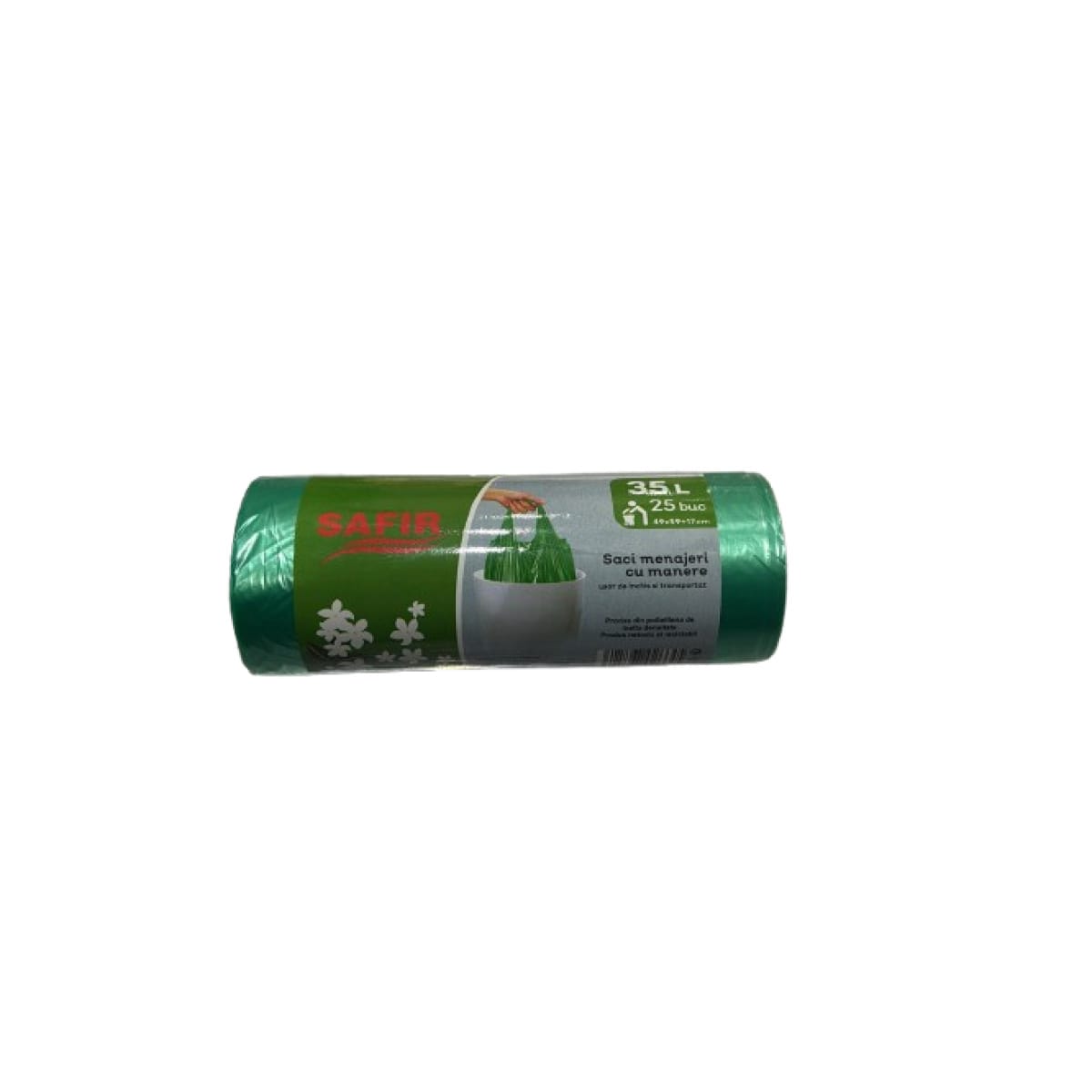 Saci menaj parfumati 35l (25/set) cu maner "safir" - imagine 1