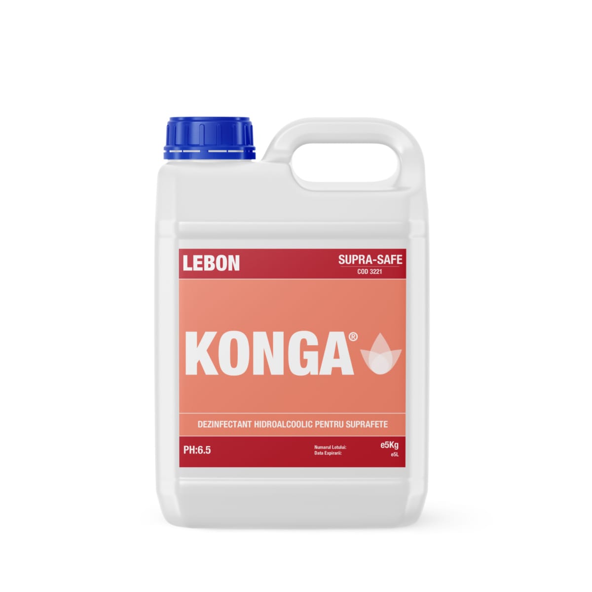 Konga suprano dezinfectant hidroalcoolic 5kg - imagine 1