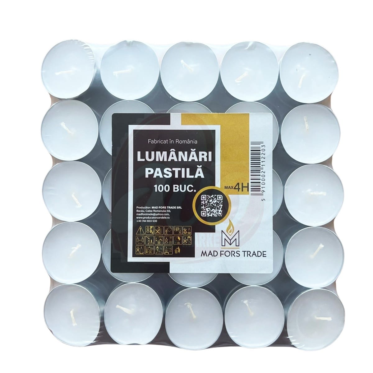 Lumanari pastila 100/set eco (max 4h) - imagine 1