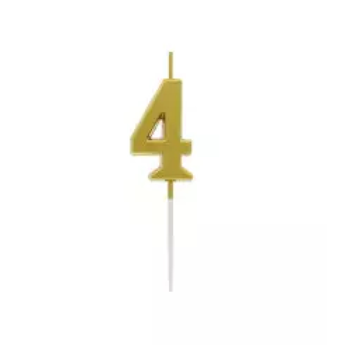 Lumanari numerice cifra 4 aurii - imagine 1