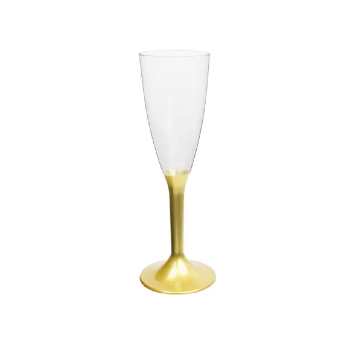 Pahare sampanie cu picior gold 6/set - imagine 1
