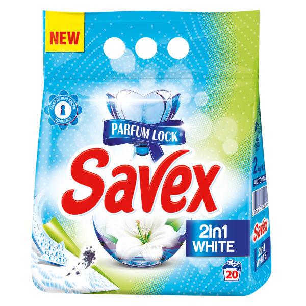 Savex 2 kg powerzyme 2in1 white
