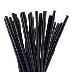 Paie pla drepte freddo negre amb.ind 500 set - Paie Negre Biodegradabile