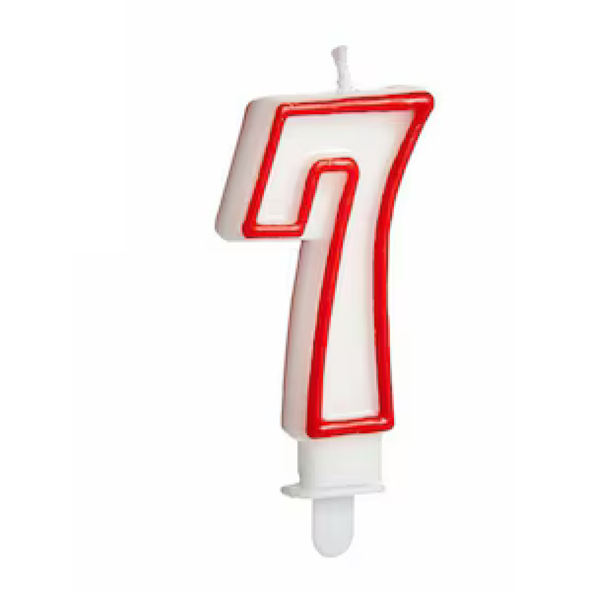 Lumanari numerice cifra 7 rosii - imagine 1