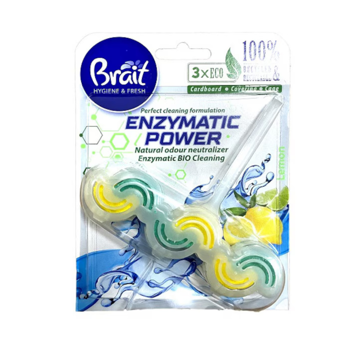 Brait wc hygiene&fresh enzymatic lemon 45g - imagine 1