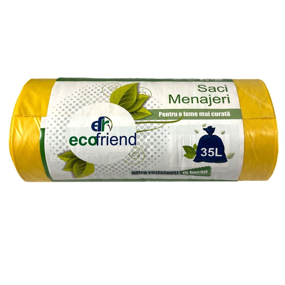 Saci menaj "ecofriend" 35l (15/set) galbeni - imagine 1