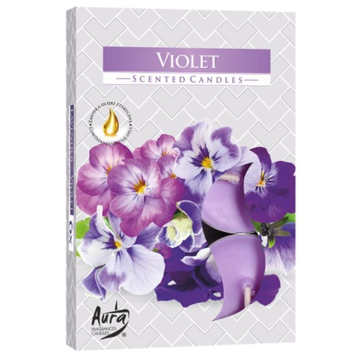 Lumanari pastila parfumata ''VIOLET'' 6/set - imagine 1