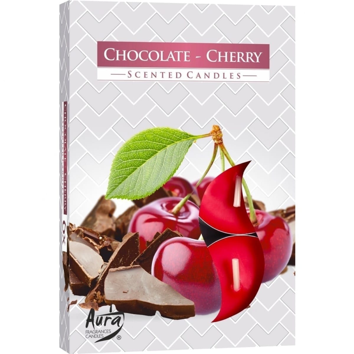 Lumanari pastila parfumata ''CHOCOLATE-CHERRY '' 6/set - imagine 1