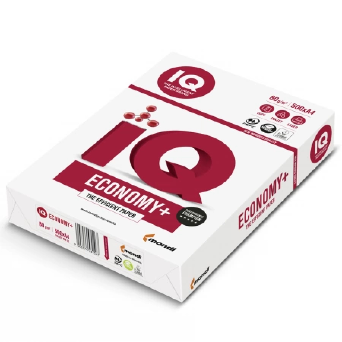 HARTIE A4 FOTOCOPIATOARE IQECONOMY+80G-P 500 coli - imagine 1