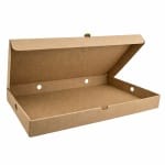 CUTII PIZZA 100 SET NATUR 400X250X40 MM - Cutii Pizza Natur 400x250