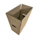 CUTII CLASICE CU MANER CO3 BAX 50 BUC SET NATUR 330X200X380 MM - Cutii Clasice Transport Natur - imagine 3