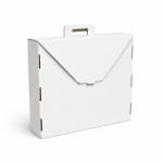 Cutie autoformare tip servieta 50 buc set alb 450x420x120mm - Cutie Autoformare Albă 50 Buc - imagine 3
