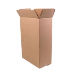 Cutii clasice de vin 2 sticle cu separator CO5 natur 260x130x395 50 buc set - Cutii Vin Cu Separator - imagine 2