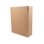 Cutii clasice de vin 3 sticle cu separator CO5 natur 370x130x395 50 buc set - Cutii Vin Cu Separator - imagine 3