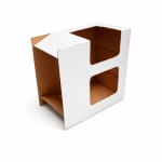 CUTII DISPLAY CO3 50 BUC/SET ALB 288x183x246 - imagine 3