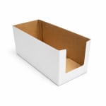 CUTII DISPLAY CU CAPAC PENTRU SACI MENAJ CO5 50 BUC SET ALB 380x295x190 - Cutii Display Alb 50 Buc - imagine 2