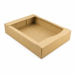 Cutii patiserie 100 buc/set natur 355x260x70