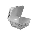 Cutie hamburger urban alba mare 100/set 130x130x100 - imagine 2