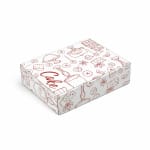 Cutii prajituri T4 pretiparite 100 buc/set alb 170x130x100 mm