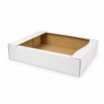 Cutii patiserie 100 buc/set alb 355x260x70 - imagine 3