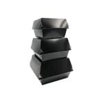 Cutie hamburger box mare 100 set negru - Cutie Hamburger Mare Neagră - imagine 3