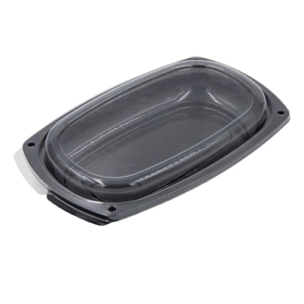 Platou oval negru cu capac 29,5x19x4 cm 10 buc set - Platou Negru Cu Capac 4 cm