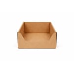 Tavite carton ondulat 50 buc/set natur 180X330X145 mm - imagine 2