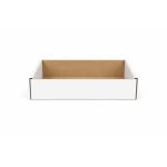Tavite carton ondulat 50 buc set alb CO3 610X410X90 mm - Tavite Carton Alb 50 Buc - imagine 2