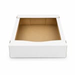 Cutii patiserie 100 buc/set alb 355x260x70 - imagine 2