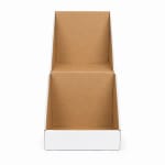 Cutie burger 100 buc set alb 130x130x160 mm - Cutii Burger Albe 100 BUC - imagine 3