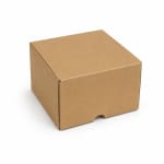 Cutie burger 100 buc set natur 120X120X80 - Cutii Burger Naturale 120x120
