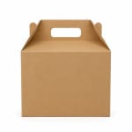 Cutie meniu 100 buc/set natur 250x250x250 - imagine 3