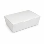 Cutie meniu carton alb cu PE 180x120x50 mm 50 buc set - Cutie Meniu Albă 50 Buc - imagine 2