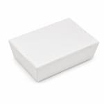 Cutie meniu carton alb cu PE 140x85x45 mm 50 buc set - Cutie Meniu Albă 50 Buc