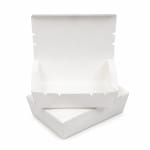 Cutie meniu carton alb cu PE 180x120x50 mm 50 buc set - Cutie Meniu Albă 50 Buc - imagine 3