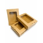 Cutie salata carton cu fereastra 1200ml 50 buc set - Cutie Salată Cu Fereastră - imagine 2