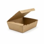 Cutie meniu carton kraft 500ml 50 buc set - Cutii Meniu Kraft 50 Buc - imagine 3