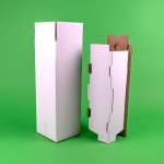 Cutii clasice de vin 2 sticle cu separator CO5 alb 260x130x395 50 buc/set - imagine 3