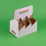 Cutie carton alb SIX PACK 0,500 ML 100 buc/set - imagine 2