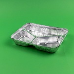 Forma de copt din aluminiu tricompartimentata 681L/326CL 200X150X25mm 100 buc/set - imagine 2