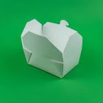 Cutie meniu carton 4 clapete alba 800ml 50 buc/set - imagine 2