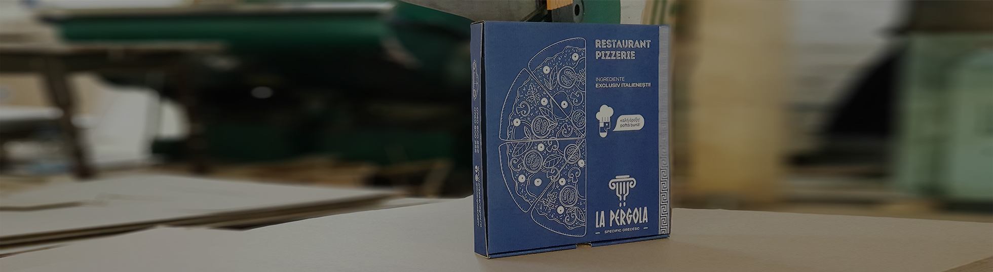 slider cutii pizza din carton personalizate color sau alb negru 1